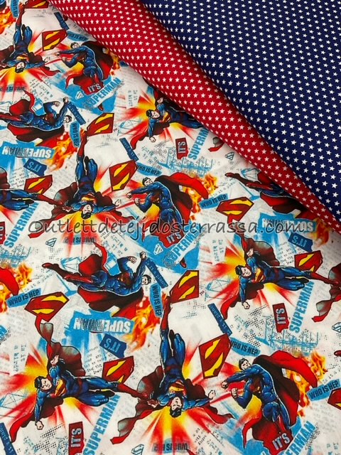 Algodón estampado Superman (D/224)