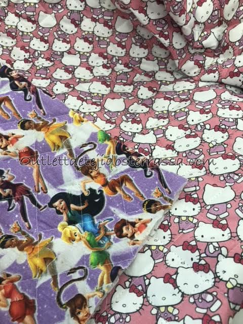 Acolchado reversible Princesas Disney/Hello Kitty