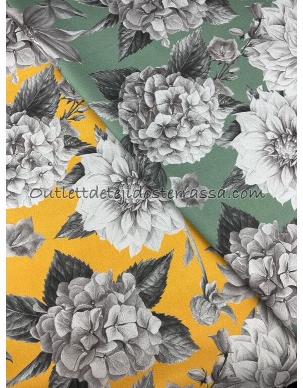 Canvas estampado Flores mostaza o mint - Imagen 3