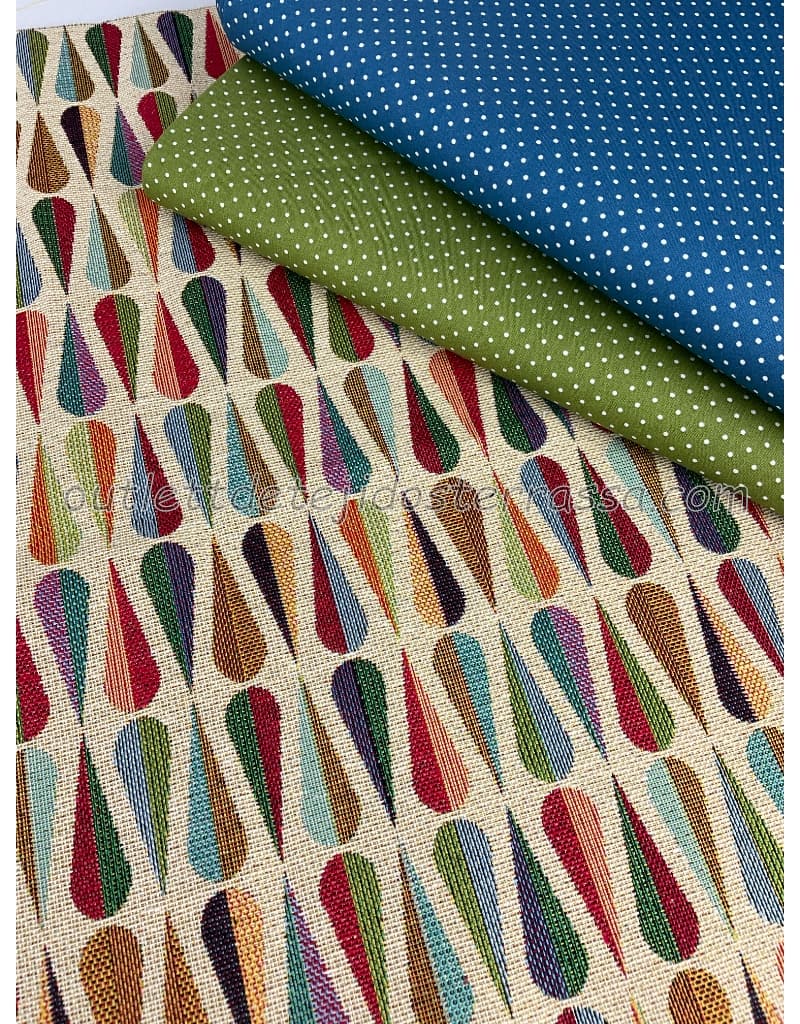 Gobelino Jacquard Lágrimas colores