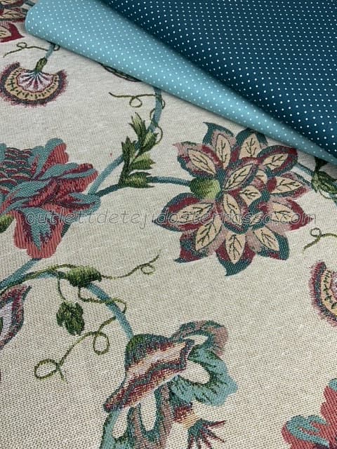 Gobelino Jacquard Flores