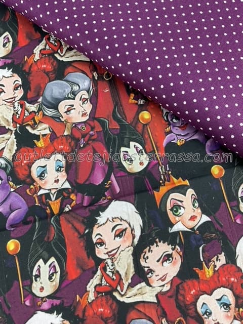 Algodón estampado Malas Disney (D/306)