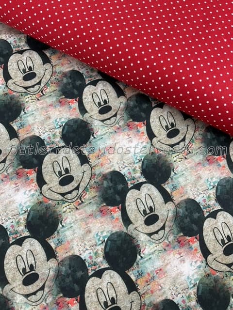 Algodón estampado Mickey 3 (D/331)