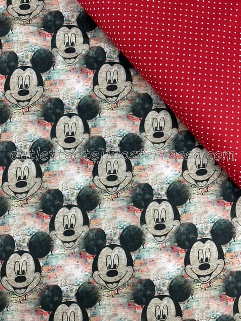 Algodón estampado Mickey 3 (D/331)