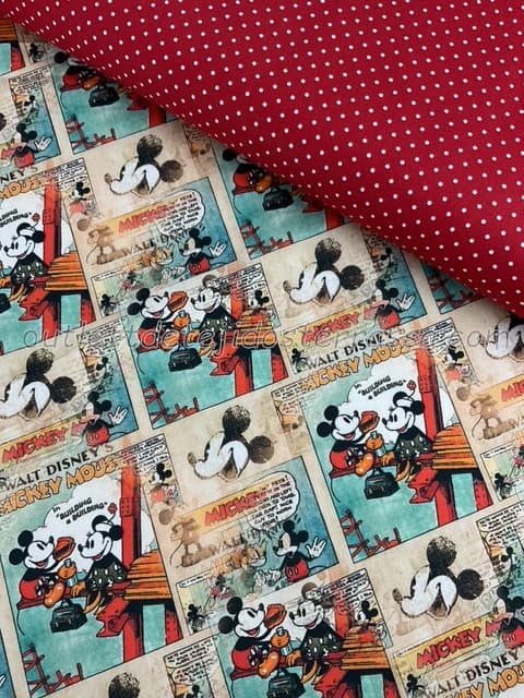 Algodón estampado Mickey 4 (D/332)