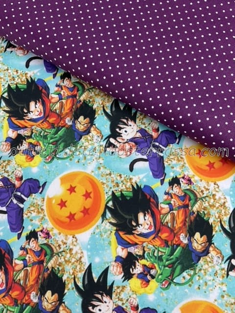 Algodón estampado Goku 1 (D/333)