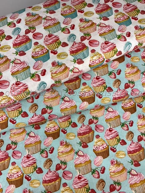 Algodón estampado Muffins