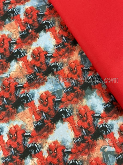 Algodón estampado Spiderman (D/336)