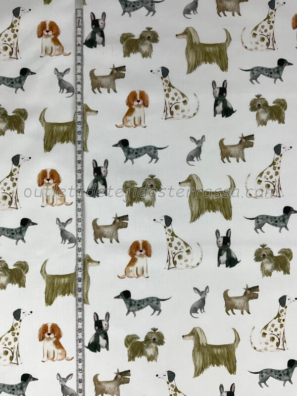 Algodón estampado Perritos - Imagen 4