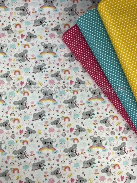 Algodón estampado Koalas